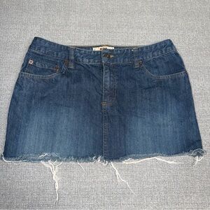 Vintage Route 66 Y2K Denim Mini Skirt